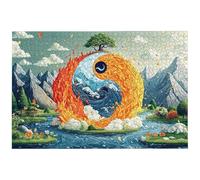 Tai Chi Jigsaw Puzzles for Adults 5000, 5000 Piece Jigsaw Puzzles for Adults, 156.5x105.5cm Hard Impossible Wooden Puzzle, Challenging Game for the Whole Family, Home Decor, Theme: (Landscape), -8415