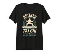 Tai Chi Martial Arts Meditation Retired Retirement Funny Premium T-Shirt