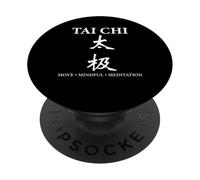 Tai Chi Mindful Meditation Minimalist Martial Arts PopSockets Adhesive PopGrip