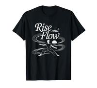 Tai Chi Morning Sunrise Figure Silhouette Park Practice T-Shirt