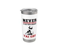 Tai Chi / 'Never Underestimate A Dad Who Knows Tai Chi!' Stainless Steel Insulated Tumbler