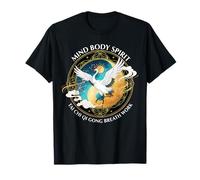 Tai Chi Qi Gong Meditation Crane Bird Mind Body Spirit T-Shirt