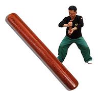 Tai Chi Ruler Tai Chi Stick Tai Chi Bang Tai Chi Rod,Tai Chi for Beginners,Tai Chi for Seniors,Martial Arts Taiji Stick Kungfu Bang Slow Exercise Equipment Polished Solid Wood E(Color:Redwood40*4.5cm)