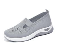 Tai Chi Shoes for Women Chinese Traditional Old Beijing Shoes Breathable Casual Kung Fu Shoes for Indoor/Outdoor Activities,Grey-41EU