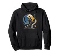 Tai Chi Silhouette Sunset Mountain Peaceful Practitioner Pullover Hoodie