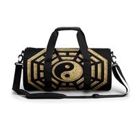 Tai Chi Sport Duffel Bag Gym Bag Weekend Overnight Bag for Travel Camping Hiking Beach 45x23x23cm