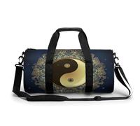 Tai Chi Sport Duffel Bag Gym Bag Weekend Overnight Bag for Travel Camping Hiking Beach 45x23x23cm