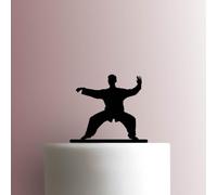Tai Chi Stance - Acrylic Cake Topper 6 Inch Width/Pink