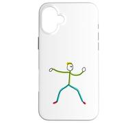 Tai Chi Stickman Case for iPhone 16 Plus