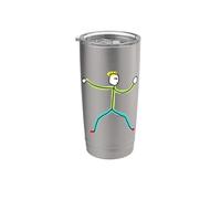 Tai Chi Stickman Stainless Steel Insulated Tumbler