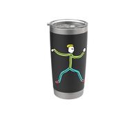 Tai Chi Stickman Stainless Steel Insulated Tumbler