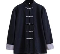 Tai Chi Suits Men Tai Chi Clothing Chinese Traditional Long Sleeve Tang Suit, Cotton Linen Kung Fu Clothing Tops Traditional Ancient Costume Martial Arts Suit Taichi Shirt