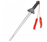 Tai Chi Sword Chinese Retractable Stainless Steel Sword Prop with Tassel for Kids Adults, 34 Inch, Martial Arts Swords