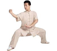 Tai Chi Uniform Short-sleeved Bamboo Martial Arts Training Suit for Middle-aged, Comfortable Lightweight Design for Enhanced Performance