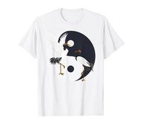 Tai Chi White Crane Yin, Yang, Qi Gong, Chinese White Bird T-Shirt