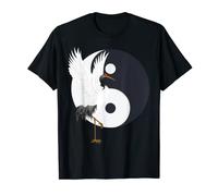 Tai Chi White Crane Yin, Yang, Qi Gong, Chinese White Bird T-Shirt