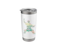 Tai Chi Word Cloud Kung Fu Martial Arts Tai Chi Master Stainless Steel Insulated Tumbler