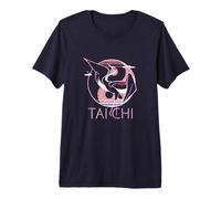Tai Chi - Yin Yang Crane, Meditation Energy Premium T-Shirt