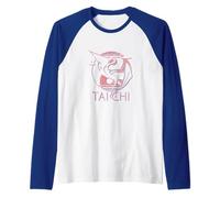 Tai Chi - Yin Yang Crane, Meditation Energy Raglan Baseball Tee