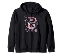 Tai Chi - Yin Yang Crane, Meditation Energy Zip Hoodie