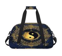 Tai Chi Yin Yang Duffel Bags for Women Men Kids Girls Boys Overnight Weekender Travel Bag 24L Sport Gym Duffel Bag Practice Tote Carry Bag