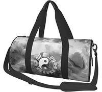 Tai Chi Yin Yang Zen Taoism Travel Luggage Duffel Bag Sports Rolling Foldable Duffel Bag, Marbling