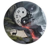 Tai Chi1000 Pieces Circular Puzzle ArtCreative Jigsaw Puzzles Adults And Kids Difficult Challenging1000pcs (67.5x67.5cm)