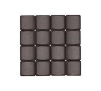 TAI-HAO 18 Key Low Profile MX Replacement Black Keycaps (Deep Mocha, PBT)