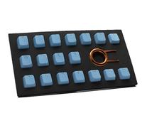 Tai-Hao TPR Rubber Backlit Double Shot 18 Keys Neon Blue