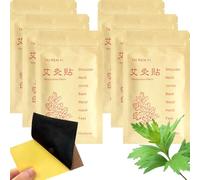 TAI REN YI 60pcs Moxibustion Patches 艾灸贴 Moxa Heat Pack Plaster, Soothe Sore Muscle, Self-Heating Patch for Shoulder, Neck, Back, Knee, Waist, Hand, Great for Elderly & Workers, 7x10cm, Pack of 6
