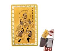 Tai Sui 2026 Gold Card Portable Home Decoration in Golden Copper