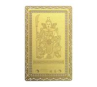 Tai Sui Prayer Card | 2026 Success Tai Sui Copper Card | Chinese Collection Prayer Decoration with Buddha for Wealth Treasure Happiness and Blessing in the Year of the Horse for