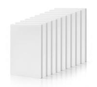 TAIANJI 10 Pack Polystyrene Foam Boards High Density Craft Foam Sheets 20mm Thick Foam Board Rectangle Foamboard for DIY, Architecture, Large Modelling (White)
