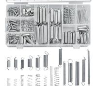 TAIANJI 200 Pcs Compression Springs and Tension Spring Steel, Assorted Extended Spring Box Partition Extension Spring Assortment Small Spring Coil Compressed Spiral Set