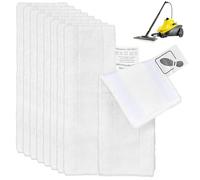 TAIANJI 8 Pack Microfibre Floor Cloth Pads for Karcher EasyFix SC2 SC3 SC4 SC5 Series Steam Cleaner Accessories, Effective Water Absorption (White)