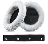 TAIANJI DT 770 PRO Ear Pads Compatible with Beyerdynamic DT880Pro/DT990Pro/HS200/HS400 /MMX300/DT770/DT880/DT990 leather velvet Replacement Earpads with Headphone Headband (Gray)