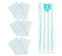 TAIANJI Set of 4 Replacement Mop Covers for Leifheit Profi XL Micro Duo / Profi XL Cotton Plus, Floor Mop Replacement Cover Microfibre Thickened Mop Replacement Cover for All Floors