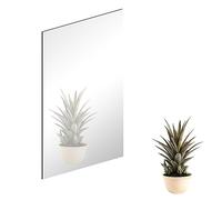 TAIANJI Wall Mirror Self Adhesive Non Glass High Definition Flexible Frameless 40x30cm Stick on for Bathroom Home 3mm