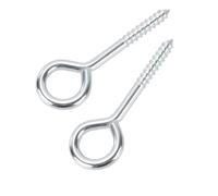 TAICHEUT 10 Pack Eye Bolts Screw in, 5 Inch Heavy Duty Large Anti-Rust Hammock Hooks for Wood Fixing, Tie-Downs, Cable Securing, Hanging