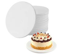 TAICHEUT 12 Pack White Cake Boards, 10 Inch Round Cake Drum, 1/2 Inch Thick Sturdy Cake Base for Wedding, Birthday Party