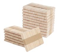TAICHEUT 1600 PCS 2.5 Inch Mini Wood Lollipop Popsicle Sticks, 65x10x2mmNatural Wooden Ice Cream Flat Wood Lolly Craft Stick for DIY, Decoration, Arts