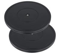 TAICHEUT 2 Pack 12 Inch Lazy Susan Turntable Rotating Stand with Steel Ball Bearing 360 Degree Sturdy Swivelling for Monitors, Telly, Speakers, Plants, and Home Organiser
