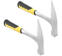 TAICHEUT 2 Pack 24 OZ Brick Hammer, Geologist Pointed Hammer with Skid Handle, Geology Rock Pick Hammer for Mining