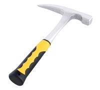 TAICHEUT 24oz Brick Hammer, Geologist Pointed Geology Rock Pick Hammer with Skid Handle for Mining