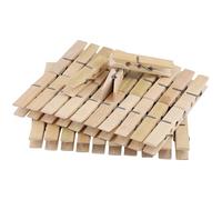 TAICHEUT 400 PCS 6.1x1.1cm Wood Clothes Pegs, Wood Clothes Laundry Pegs, Small Bamboo Clips for Clothes, Socks, Photos, Crafts