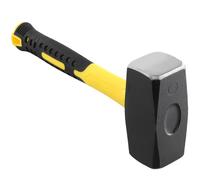 TAICHEUT 4lb/2kg Club Sledge Hammer with High Carbon Steel Head, Lump Hammer with Non-Slip Ergonomic Grip for Home Decoration Industrial Woodworking Operations