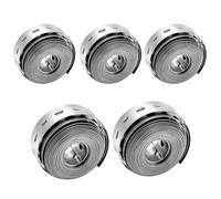 TAICHEUT 5 Rolls 3/4 Inch × 10FT Galvanised Metal Band with Perforated Holes, Metal Fixing Strap Builders Fence Brackets Banding Ties, Pipe Support Hanging