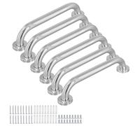 TAICHEUT 6 Pack Anti-Slip Shower Grab Bar, Stainless Steel Handrail Auxiliary Support Handle for Bathroom, Toilet, Stairs (30cm/12 Inch)