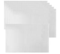 TAICHEUT 6PCS 6 Count Plastic Mesh Canvas Sheets, 33 x 50.5cm White Embroidery Fursuit Eye Mesh for Crafts DIY, Knit Crochet Projects