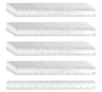 TAICHEUT 72 PCS 30cm/12 Inch Clear Plastic Rulers Bulk, Transparent Straight Rulers for Drawing, Design, Measurement